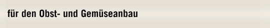 Für die Landwirtschaft
